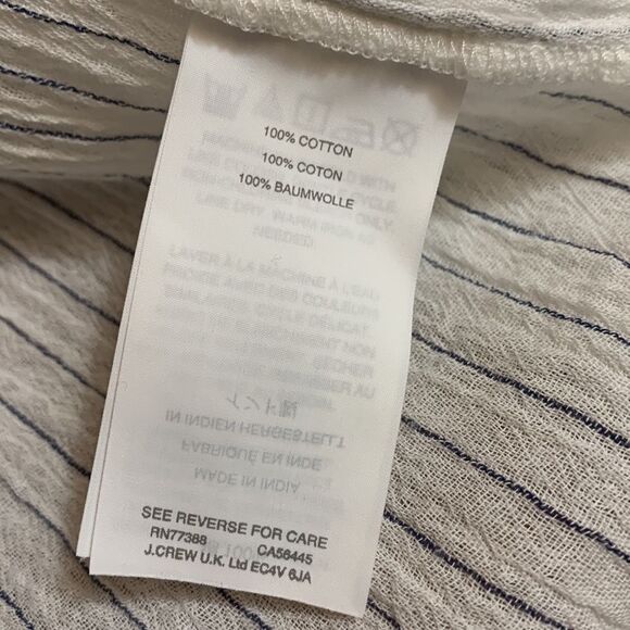 🟢3 items for $20—//MADEWELL tiered top haysboro stripe long sleeve tie back - Picture 5 of 11